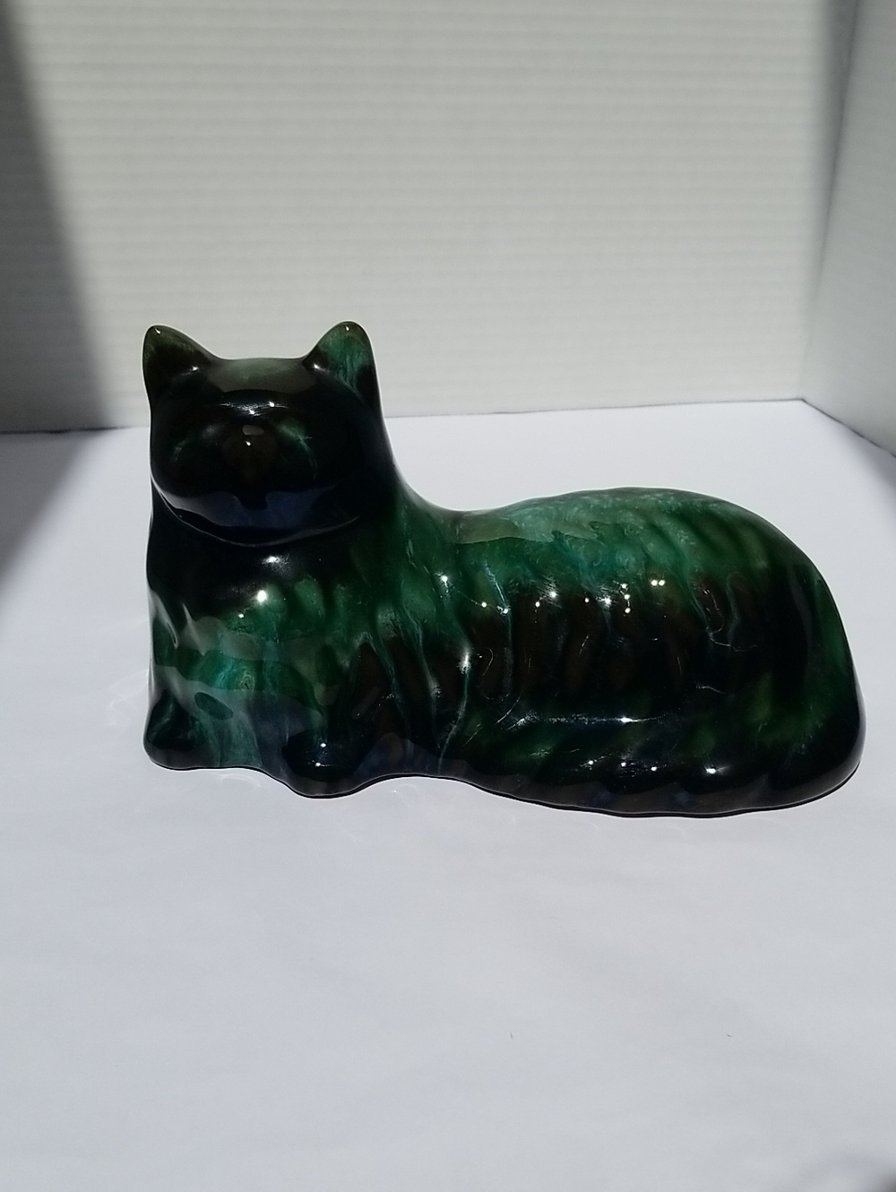 Blue Mountain Pottery Laying Cat Vintage Figurine
